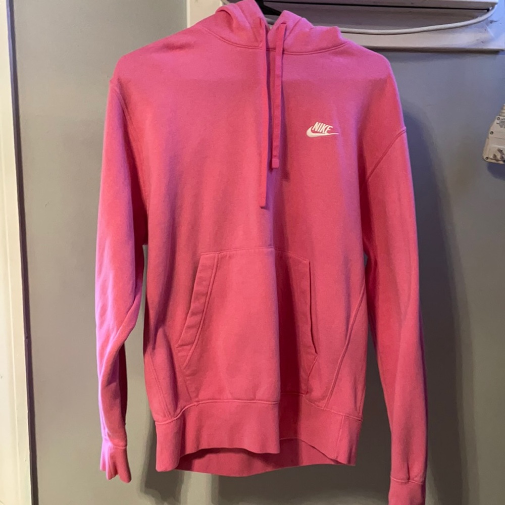 Pink Nike hoodie